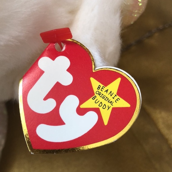 TY Original Beanie Buddy HALO Bear 15” Plush Stuffed Animal Toy 1999 NWT - Picture 13 of 15